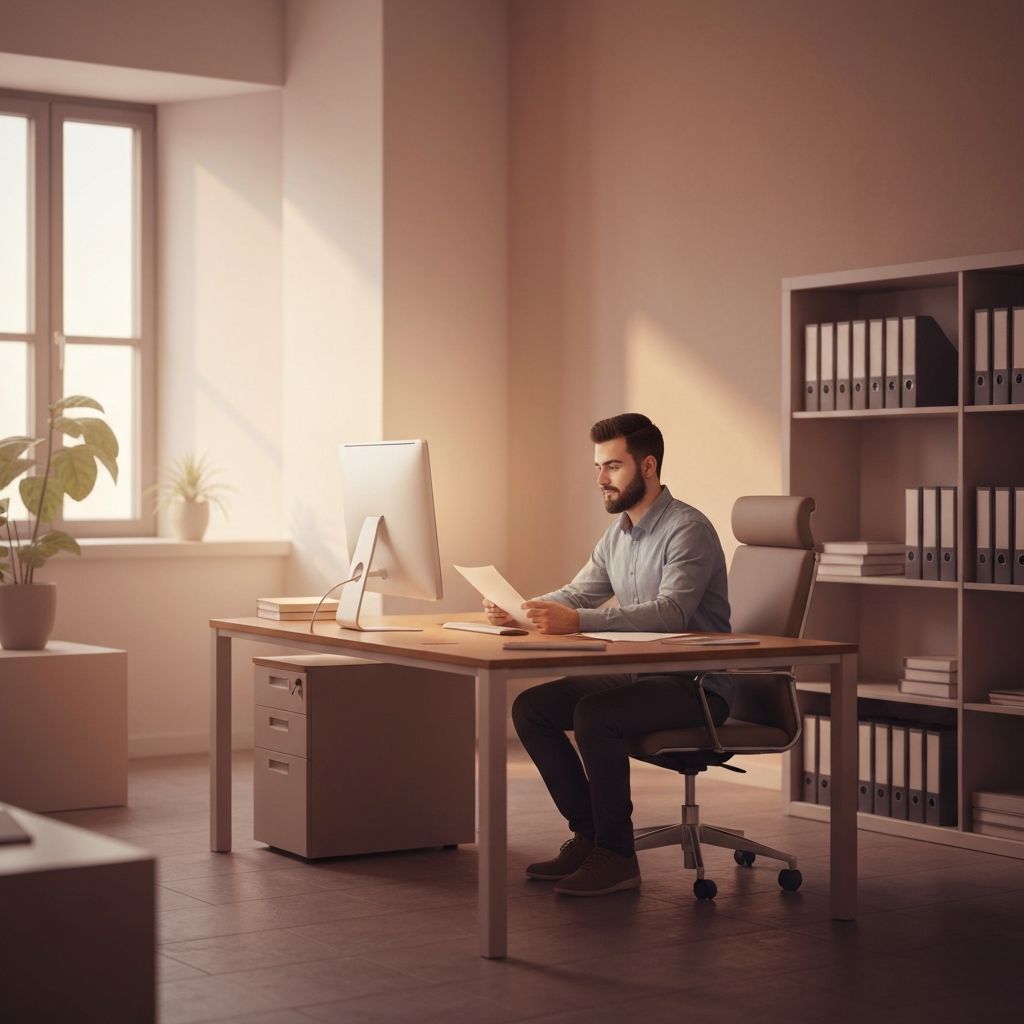 Environnement de travail avec écran illustrant la fatigue visuelle numérique